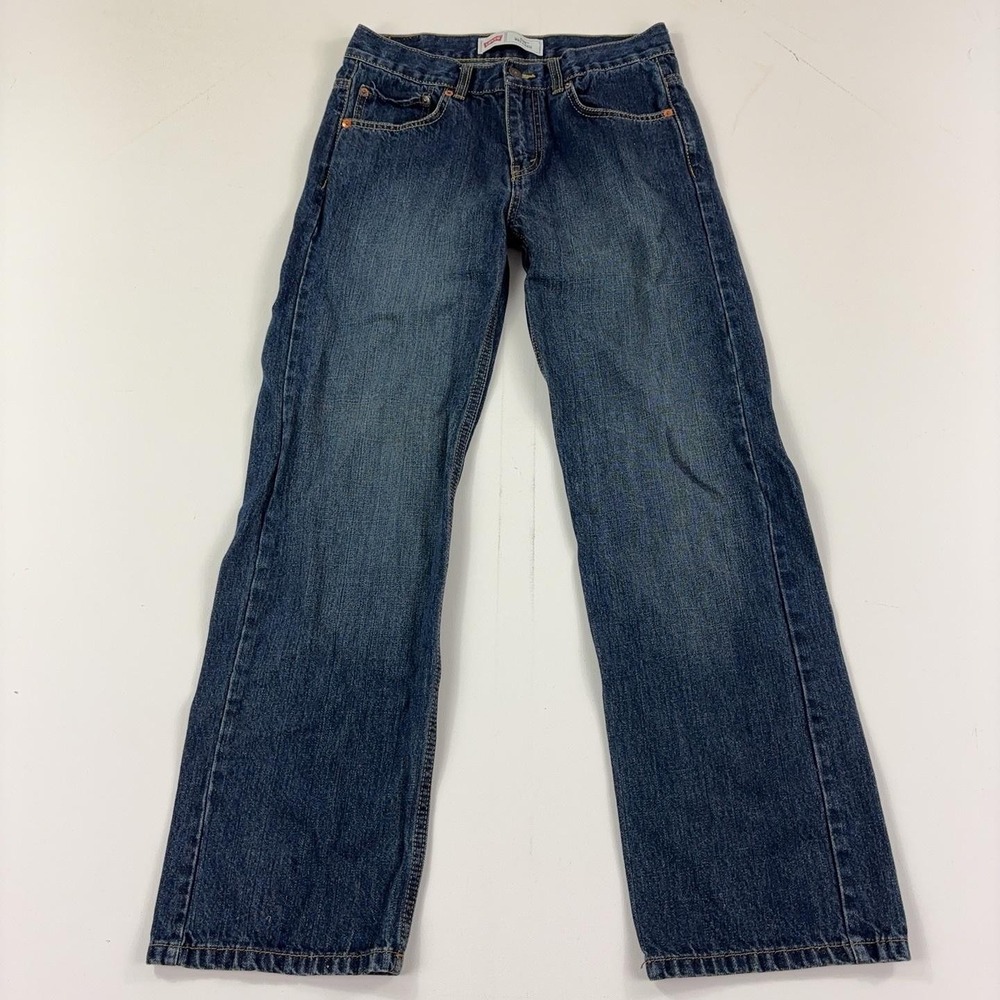 Levis 550 Relaxed Jeans Boys 16 Reg Medium Wash Blue Denim W28x28 Tapered Leg
